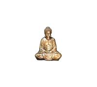 Statuette décorative Bouddha - L 10 x l 10 x H 20 cm - Doré