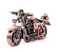 Statuette décorative de moto en métal, sculpture de moto en fer, décoration de bureau, cadeau artistique, décoration de maison, bronze