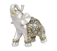 Statuette d'éléphant détaillée en résine pour décoration de salon, base d'étude pour nouvelle maison, cérémonie, cadeau d'anniversaire, décoration de bureau éléphant