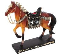 Statuette Design Artistique en Résine Synthétique Cheval Décorative