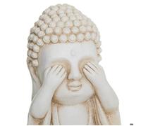 Statuette d'extérieur Bouddha en magnésie H34cm - Atmosphera Créateur d'intérieur
