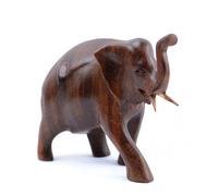 Statuette éléphant en Bois sculpté 10cm