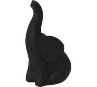 Statuette Elephant Up, 17,5cm, noir mat