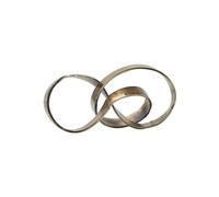 Statuette en aluminium cuivre, torsadée, décorative, légère 1 kg - House Doctor, Nauji - 19x40x13 cm