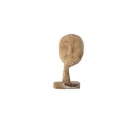 Bloomingville Statuette Pontis en bois recyclé beige sculpturale visage artisanale 10x18x35 cm