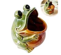 Statuette en céramique en forme de grenouille à grande bouche, bol en forme de animal mignon pour entrée pélican, rangement requin, table de grenouille, céramique