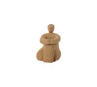 Statuette en céramique marron, figure assise - Bloomingville, Sandhya - 10x11x15 cm