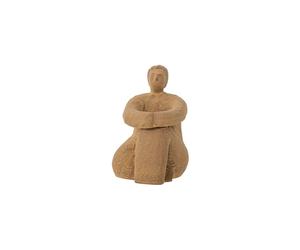 Statuette en céramique marron, figure assise - Bloomingville, Sandhya - 10x11x15 cm