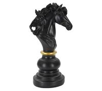 Statuette en forme de tête de cheval Mauro Ferretti Noir 14x11x27 cm