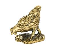 Statuette en Laiton représentant Un Coq du Zodiaque, décoration Artisanale pour Table, ajoute Une Touche rétro à Votre intérieur.