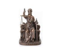 Statuette en polyrésine Justitia Thémis de couleur bronze