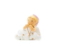 Enesco Statuette en résine Ange-Gardien rose - Ange de baptême 6 x 6 x 5 cm BLANC