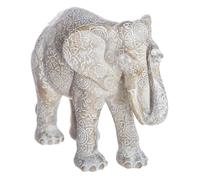 Statuette en Résine "Éléphant" 15cm Beige