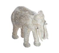 Statuette en Résine "Éléphant" 22cm Beige