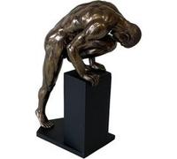 Statuette en résine Homme nu 34 cm BRONZE G