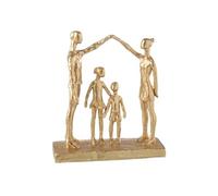 Statuette Famille Jouant ""Brady"" 29cm Or