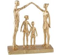 Statuette Famille Jouant ""Brady"" 29cm Or
