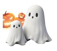 Statuette fantôme Halloween - Décoration spectrale avec esthétique d'horreur mystique, élément indispensable pour créer des réunions mémorables pleines d'énergie thématique qui améliorent efficacement