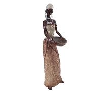 Statuette femme africaine avec bol à la main 40 cm déco femme africaine