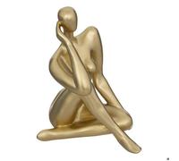 Atmosphera Créateur d'intérieur - Statuette Déco Femme "Le Collectionneur" 25cm Or G