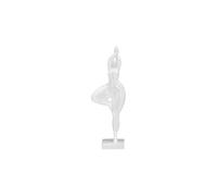 Statuette Femme Yoga en Polyrésine 45.8cm Blanc