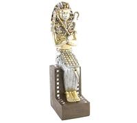 Statuette Figurine Pharaon Toutankhamon Assis Couleur Or - Egypte - 36 cm