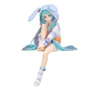 Statuette - FURYU - Hatsune Miku - 14 cm - Bleu - Noodle Stopper - Rabbit Ear Hood