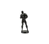 Statuette homme athlétique en polyrésine 18,5x20,5x43,5cm Noir