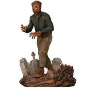 Statuette - Iron Studios The Wolf Man 1/10 Deluxe Blanc