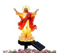 Statuette Jésus Christ Solaire Sculpture chrétienne bénie extérieure