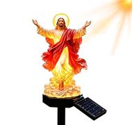 Statuette Jésus Christ Solaire Sculpture chrétienne bénie extérieure