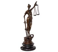 aubaho Statuette « Justitia » - en Bronze Style Antique Statue - 24cm