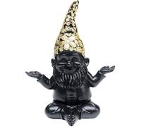 Kare Design Figurine Décorative Nain Meditation, Noir-Doré, Élégante, Sculpture, Deco Intérieur, Decoration Chambre, Salon, Maison, Cadeau, 19 x 15 x 10 cm
