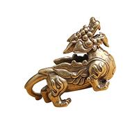 Statuette Kirin Vintage en Laiton, Objet décoratif de Bon augure, Style Antique, pour décoration de Bureau, Grande Taille, 35 g, pour la Maison