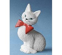 PARASTONE Statuette Coquette Les chats par Dubout en résine blanche - Hauteur 9 cm