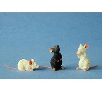Statuette Les chats par Dubout - 3 souris - 2.5 cm