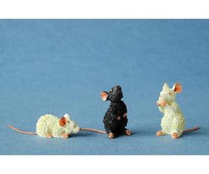 Statuette Les chats par Dubout - 3 souris - 2.5 cm