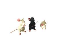 Statuette Les chats par Dubout - 3 souris - 2 cm