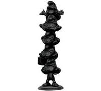 Plastoy Statuette Colonne de Schtroumpfs Résine Noir mat 50 cm