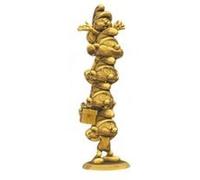 Statuette - Les Schtroumpfs - Resin Les Schtroumpfs Column Gold Limited Edition 50 cm G