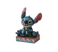 Statuette - Lilo Et Stitch - Disney Traditions Stitch Assis Et Souriant