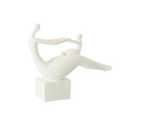 Statuette Maman Avec Enfant "Moderne" 29cm Blanc Blanc