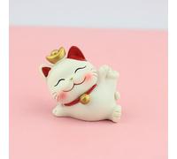 Statuette Maneki Neko Résine Peinte à la Main 4cm