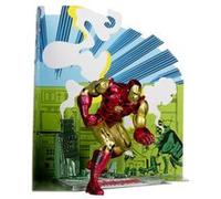 McFarlane Toys - Figurine Marvel Iron Man a l'echelle 1:10eme avec scene (The Invincible Iron Man 126)