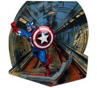 McFarlane Toys - Marvel Captain America a l'echelle 1:10eme a collectionner avec scene (Captain America 100)