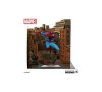 McFarlane Marvel Spider-Man 1:10ème échelle de collection avec scène (The Amazing Spider-Man #38) Jouets d'étiquette dorée