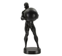 Statuette Mauro Ferretti Atlas Noir 18,5x20,5x43,5 cm