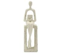Statuette Mauro Ferretti Single Stons Beige 8,5x6,5x24 cm