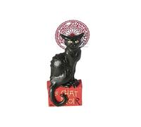 Statuette Mignature en résine Le chat Noir