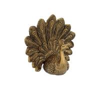 Paris Prix – Statuette Oiseau Paon «Wild Romance» en résine 27 cm Doré